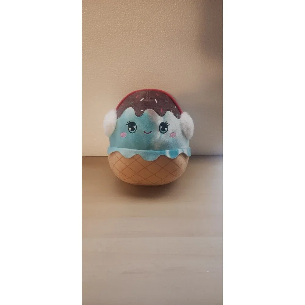 Kellytoy Squishmallow Maya the Mint Chocolate Ice Cream Christmas Plush Toy 10”